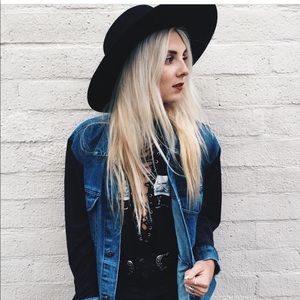 LF CARMAR was sleeve denim jacket